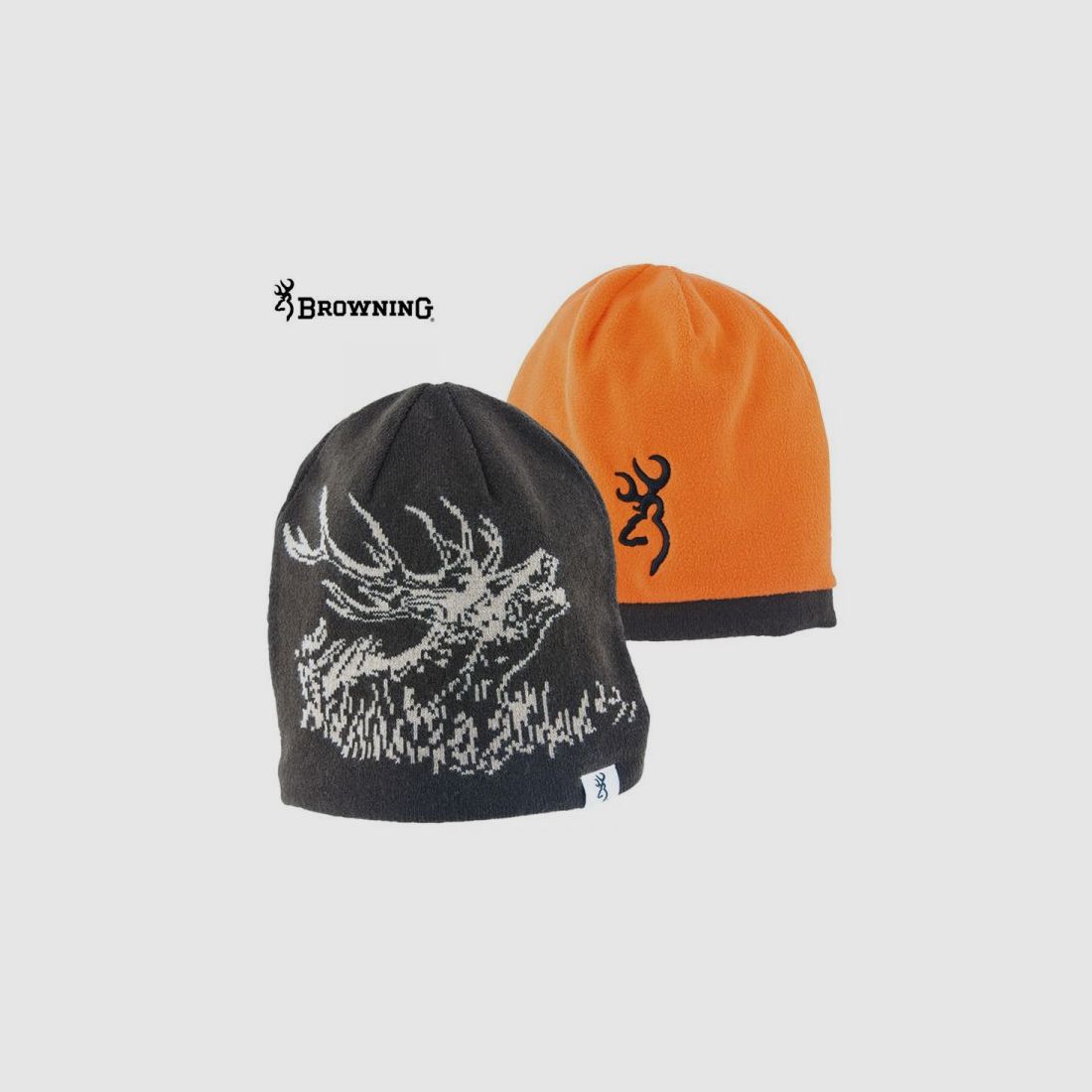 BROWNING Deer Scene - Bonnet réversible marron orange, image 1 sur 3