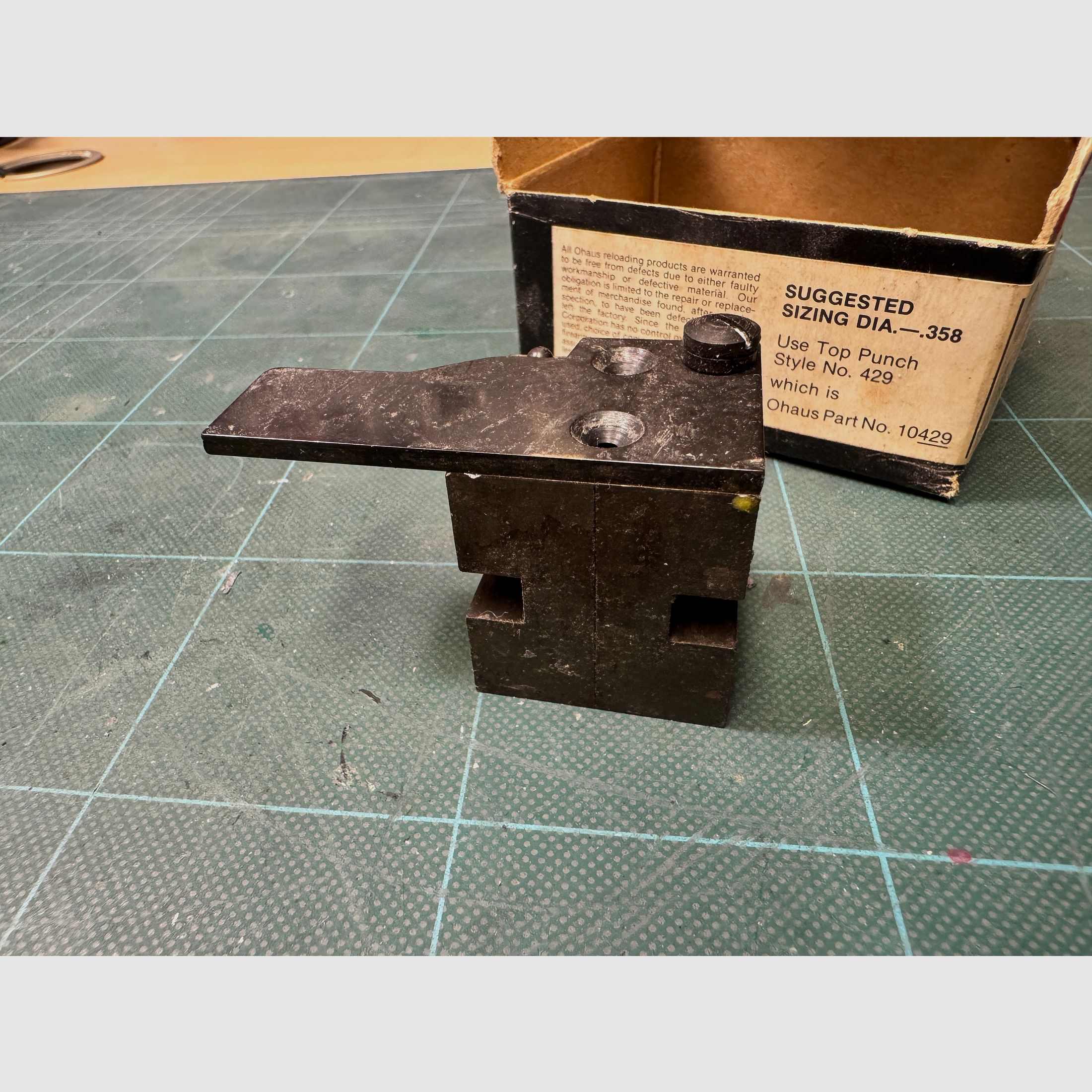 Dual Giesskokille OHAUS Bullet Mould caliber 357/ 38 168gr. Nr.38168K