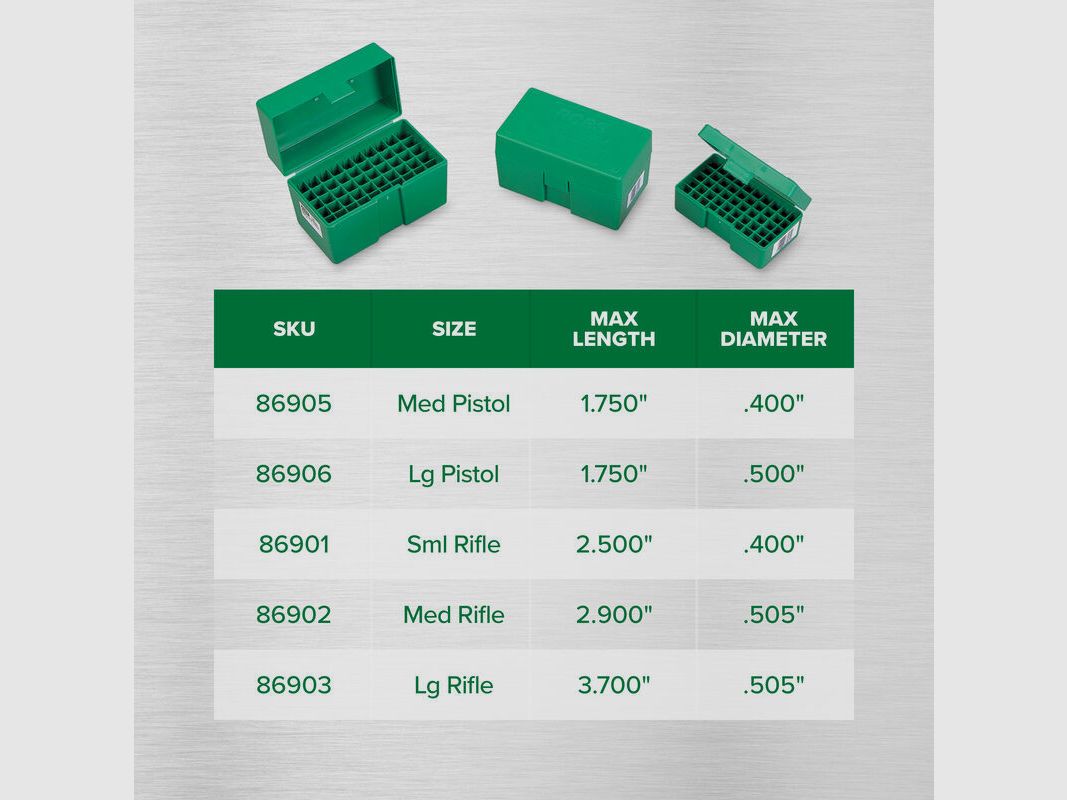 Caja de munición RCBS – pistola mediana, imagen 3 de 3