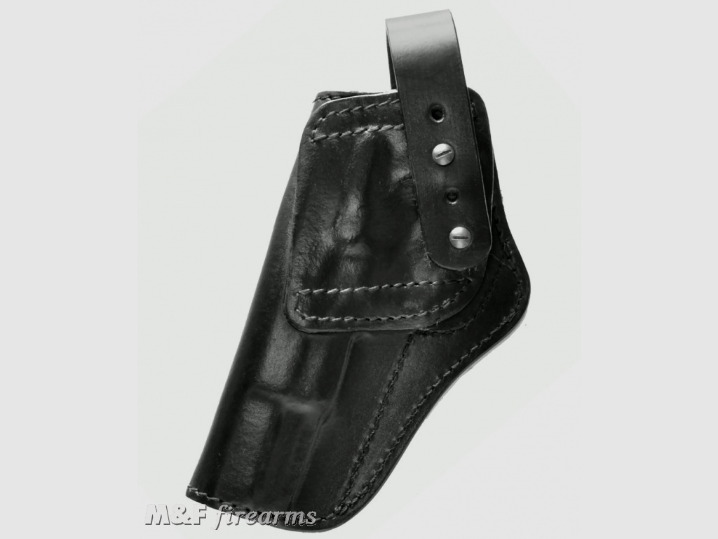 Holster für COLT 1911 NVP (New Vario Patent) aus schwarzem Leder