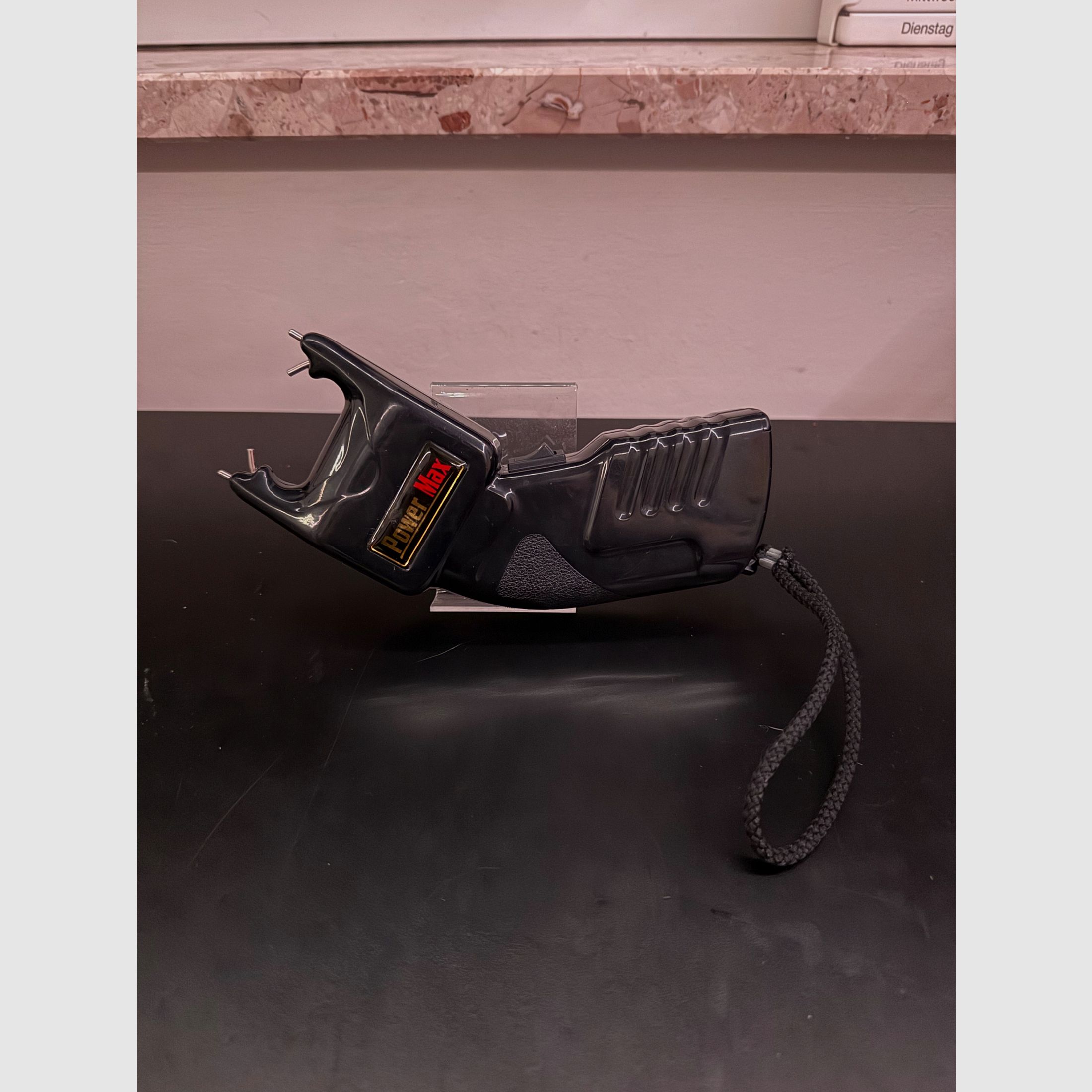 Power Max 500,000 Volt stun gun with PTB certification mark (black), image 2 of 3