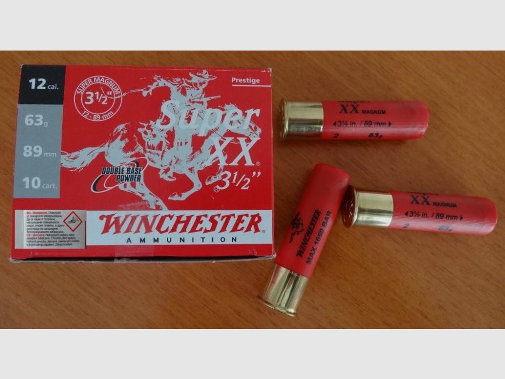 Winchester Winchester: Super XX Magnum-Schrotpatronen 12/89