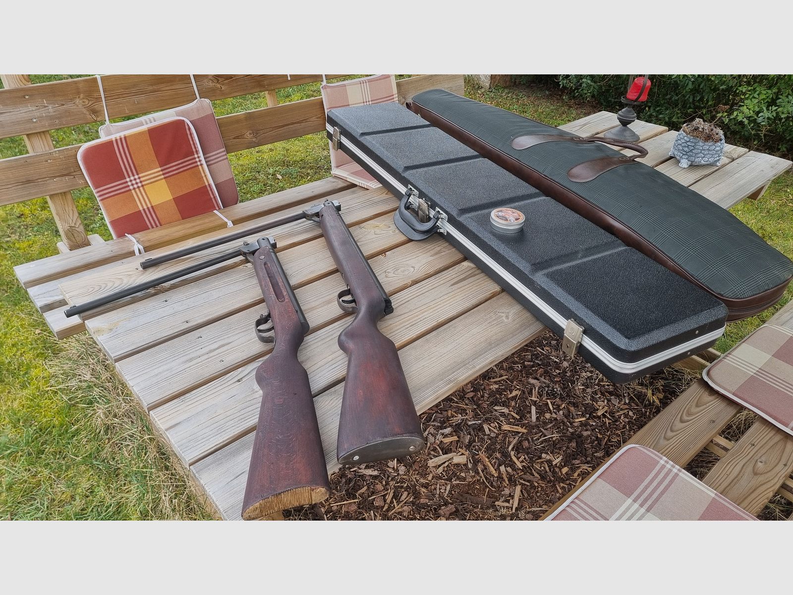 Haenel Suhl - Luftgewehr Doppelpack Kal. 45 mm - inklusive Zubehör
