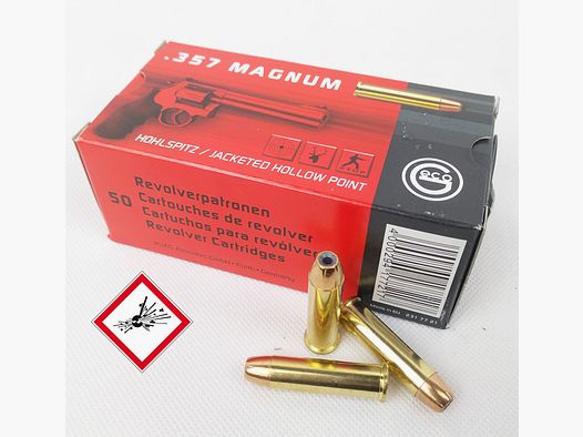 Geco Cartucho de revólver .357 Mag HP 158grs