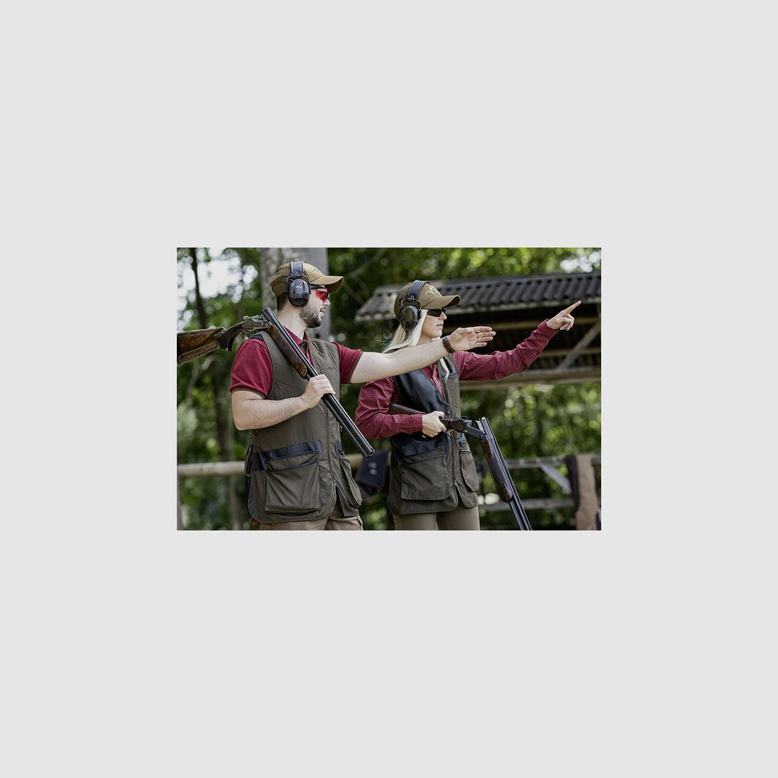 Gilet da tiro Blaser Light marrone