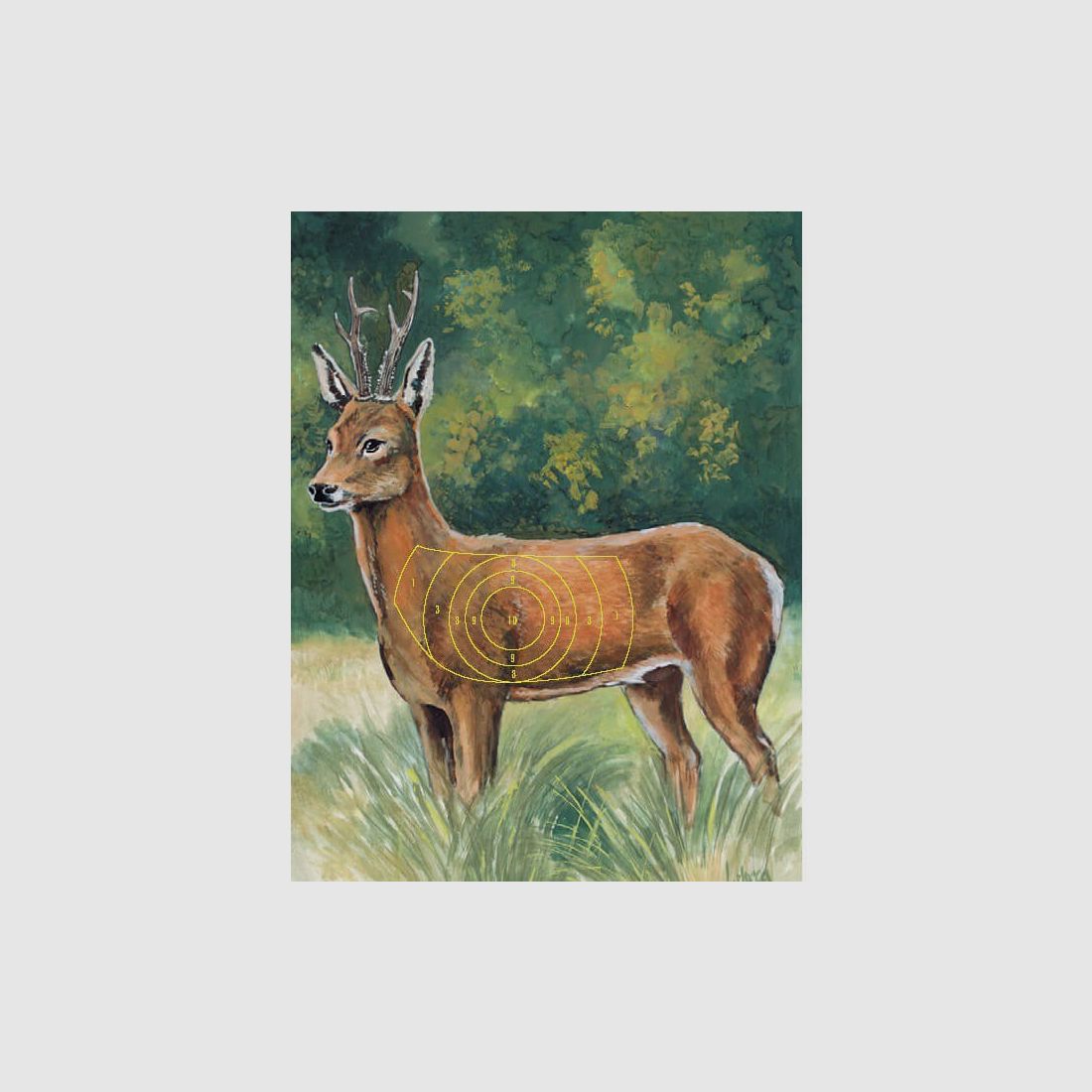 Jagdzielscheibe Rehbock 10stk.