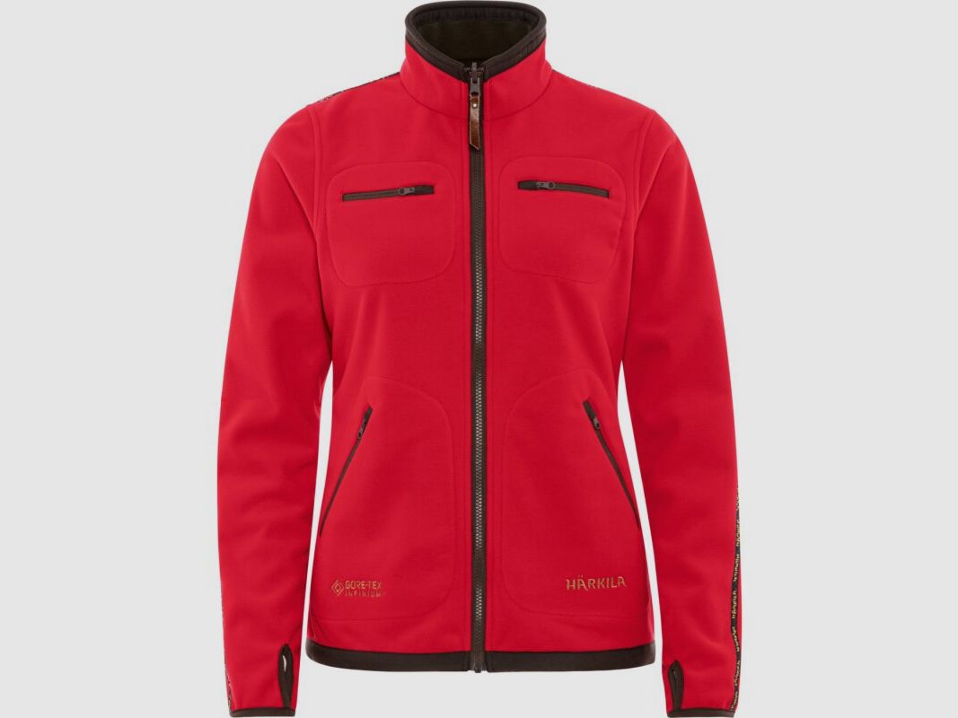 Härkila Kamko Fleecejacke Damen Braun / Rot