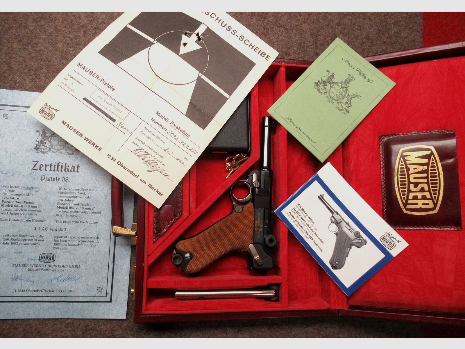 MAUSER Pistole Mod. P08 Gedenkausführung Kal. 9mm Para, Bild 6 von 6