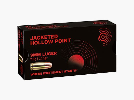 9x19 Geco JHP / HSP 115gr/7,5g (2317707)
