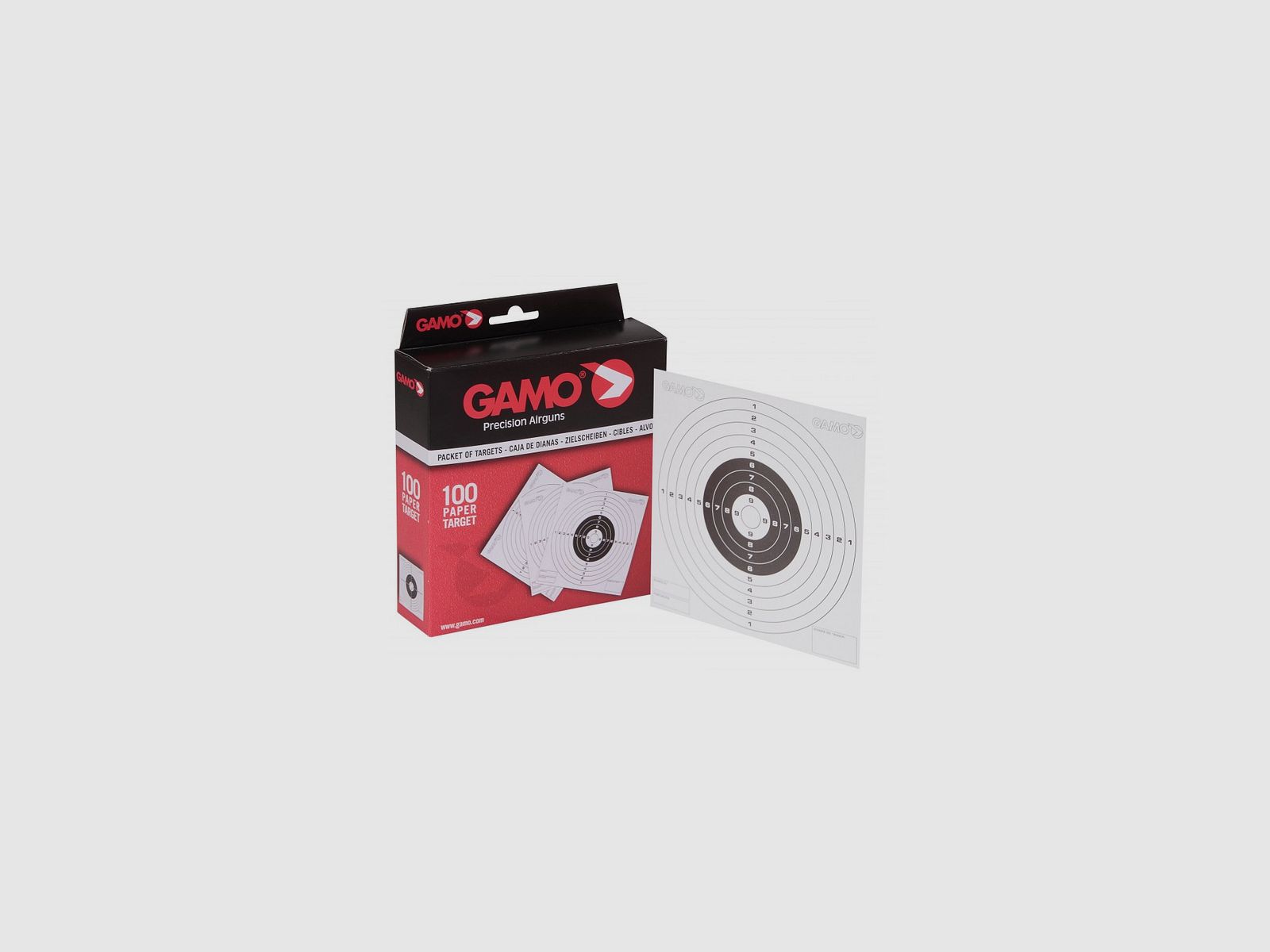Pappziel Gamo 14x14 cm, Bild 2 von 2