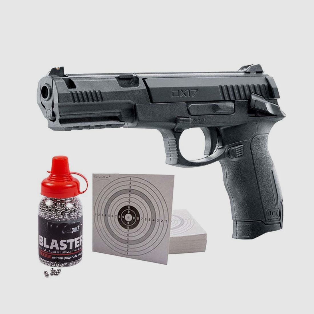 Pistolet UMAREX DX17 UX Tornado Set 4,5mm Kulka Stalowa