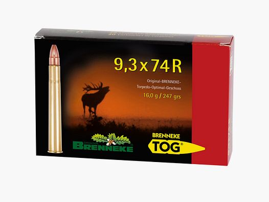 Brenneke 9.3×74 R TOG 16.0g/247grs.