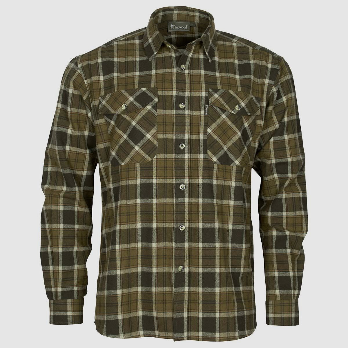 Pinewood Hemd Härjedalen H. Olive/Khaki