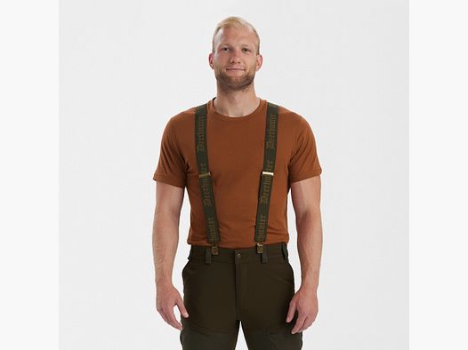 Logo suspenders with clips - Art Green - Size: 120 CM
