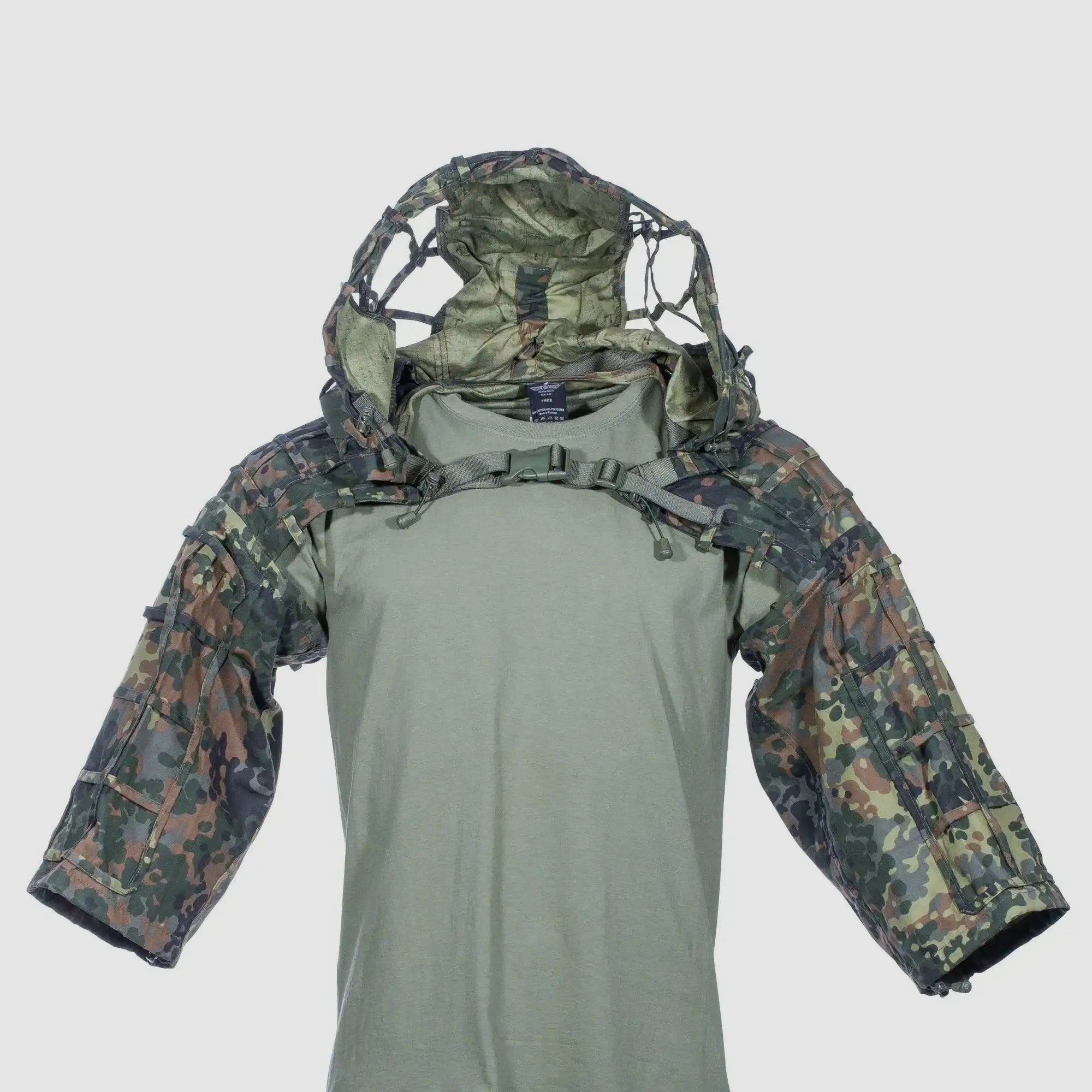 Invadergear Invadergear Invader Gear Ghillie Sniper Bolero Plain flecktarn
