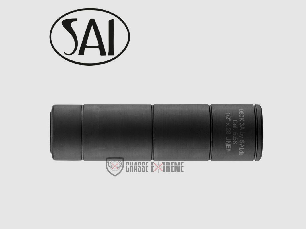 Demper SAI D80K 1/2X28 Kal 223 Rem, afbeelding 3 van 3
