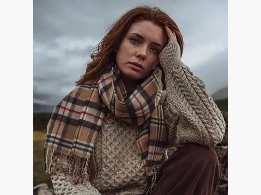 John Hanly Merino Wool Scarf, 136