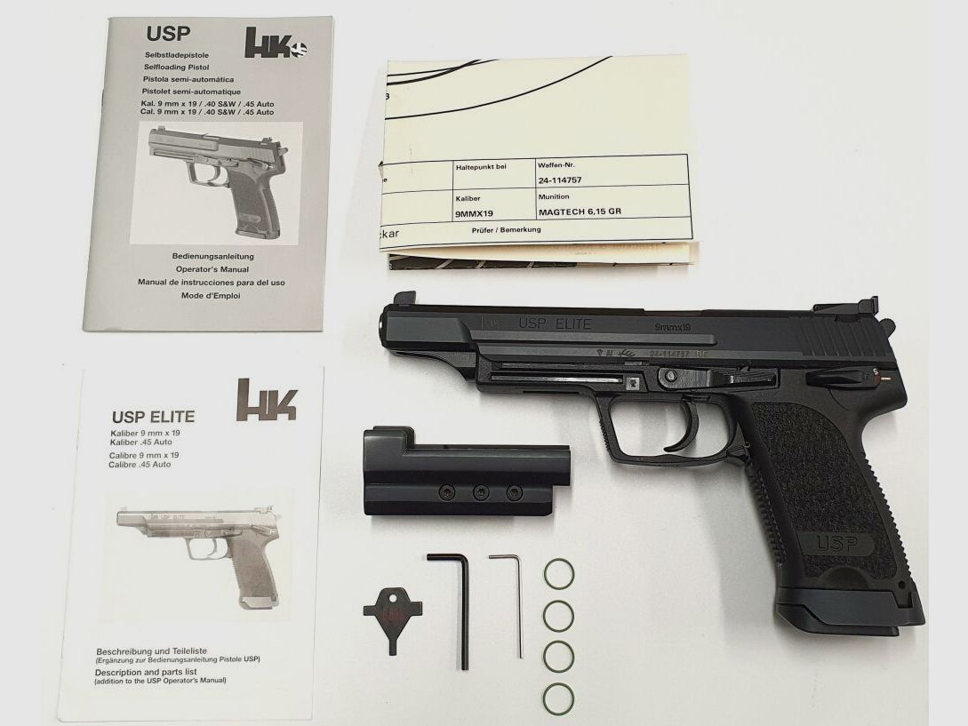 Pistole Heckler und Koch USP Elite Inkl. Zubehör