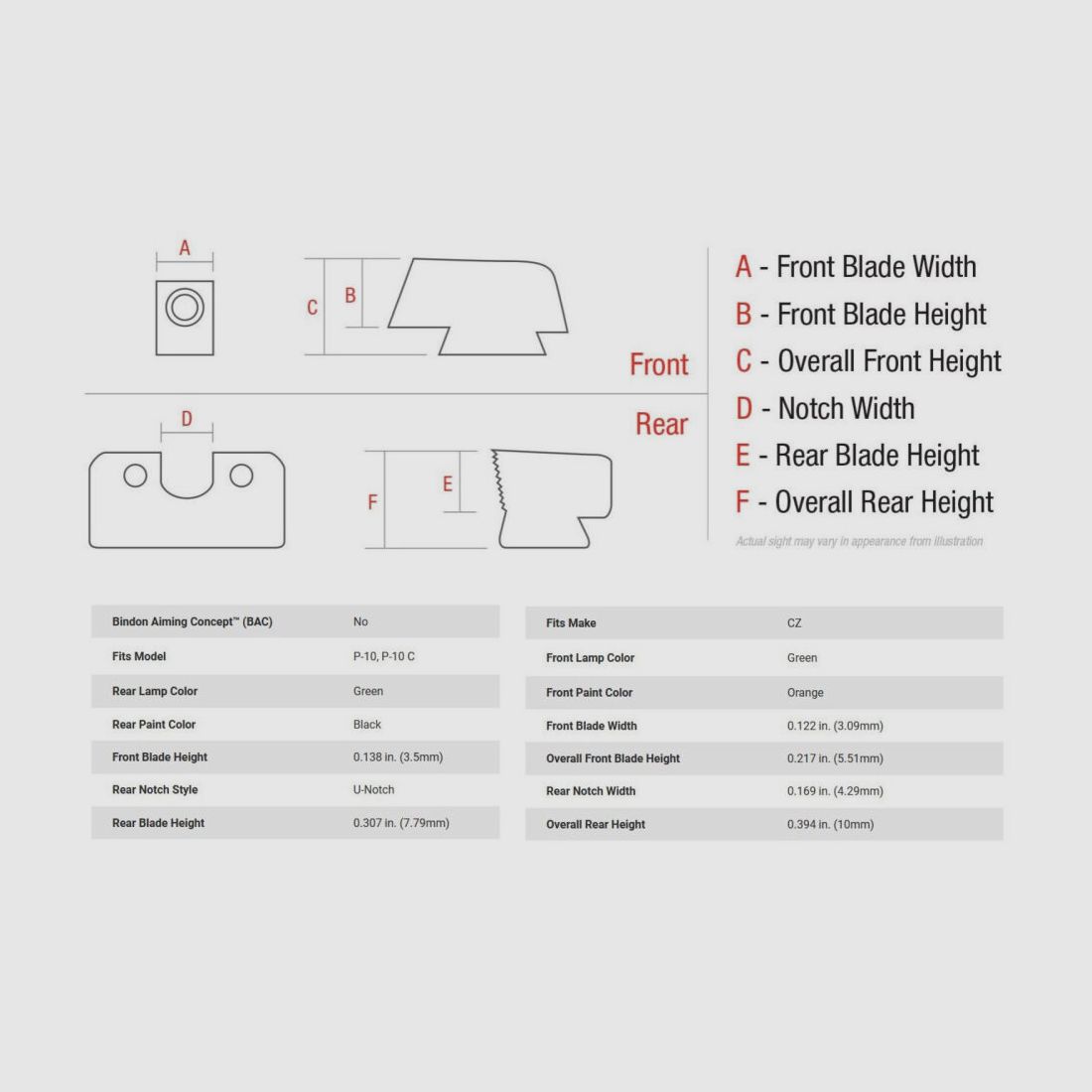 Trijicon N-Sight HD XR orange CZ P-10