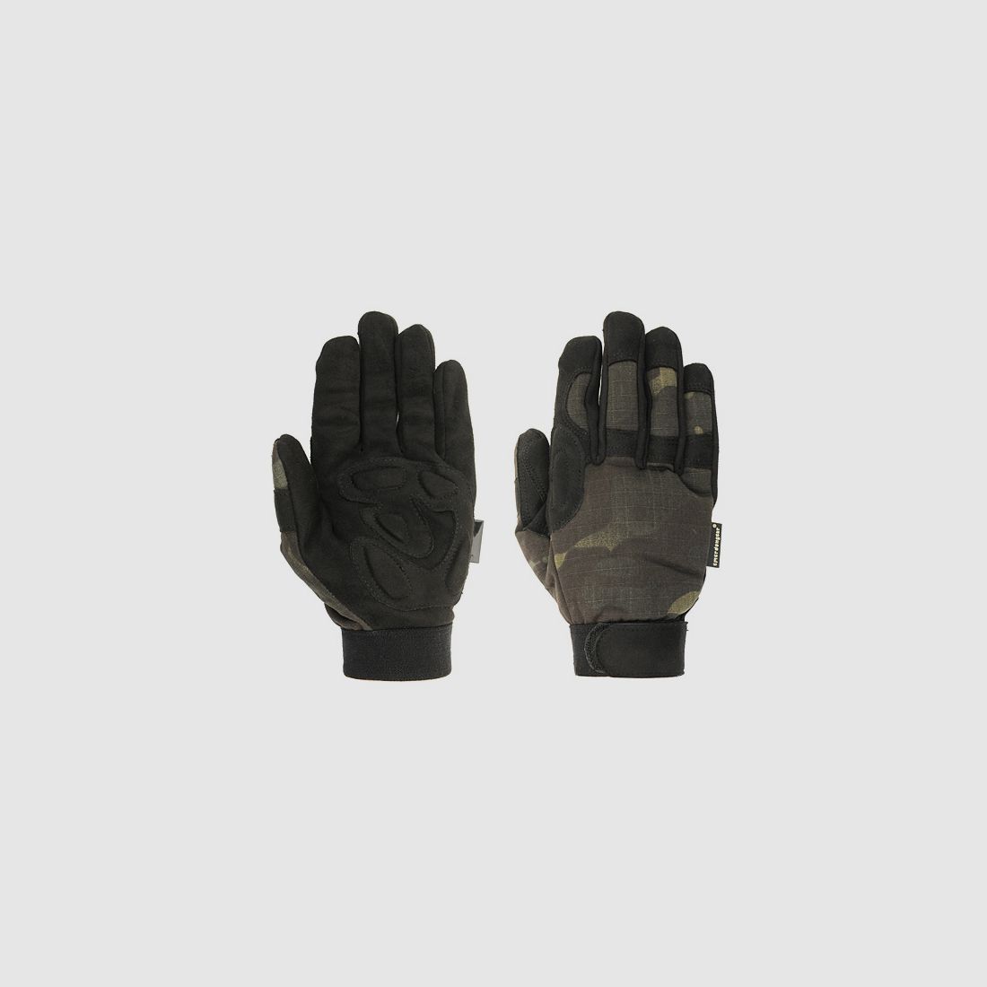 Tactical Lightweight Camouflage Gloves (Size L) - MultiCam Black