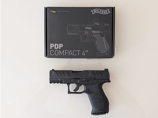 Walther PDP Compact 4" 4,5 mm (.177) BB, CO₂, < 3,0 J, Optics Ready