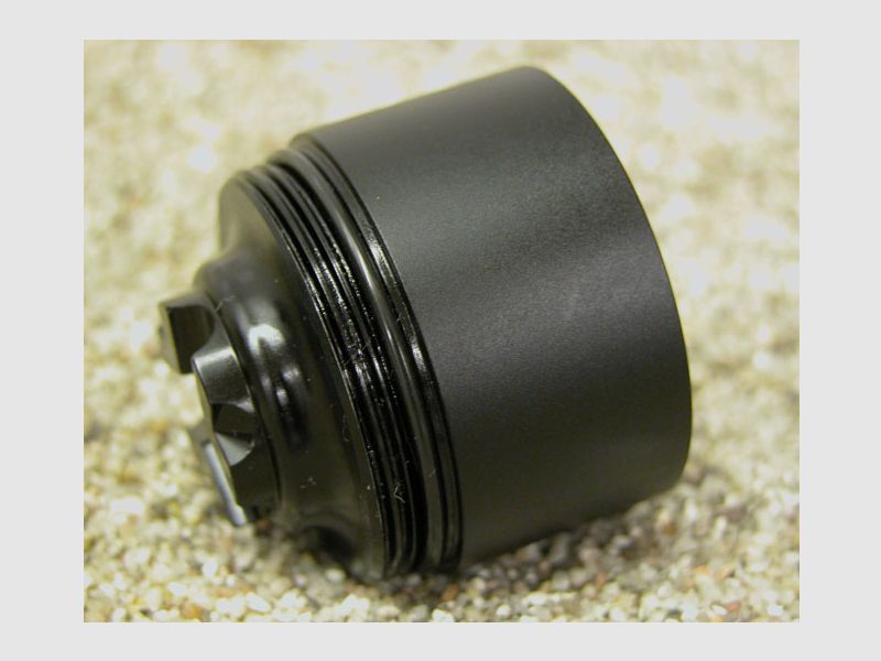 VESPULA lamela de repuesto "REGULR" ALU NEGRO, Cal. 223Rem hasta 338 Lapua, también utilizable para el silenciador VESPULA "F" hasta 5,5mm Utilizable hasta Cal. .223 también "F" hasta 5,5mm