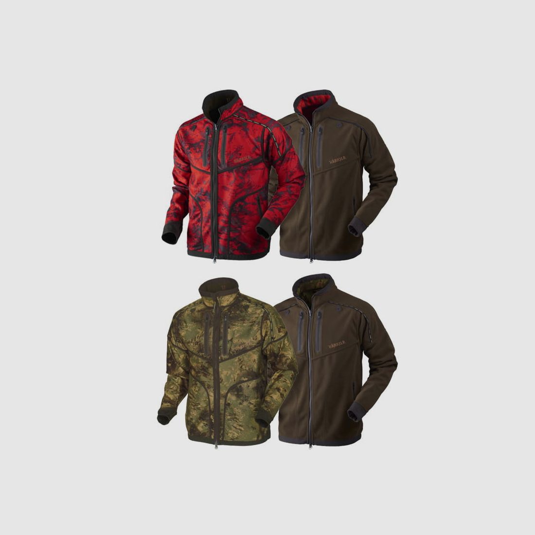 Härkila Lynx Reversible Wende-Fleecejacke