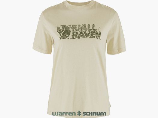 T-shirt Fjällräven Lush Logo Chalk White