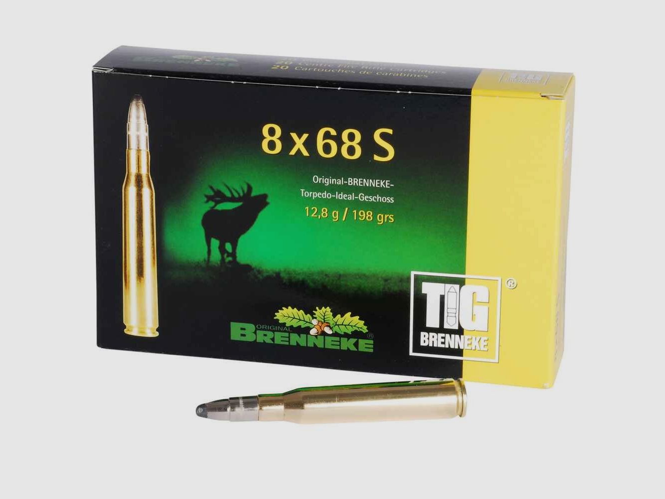 8x68 S TIG 12,8g/198grs. Brenneke