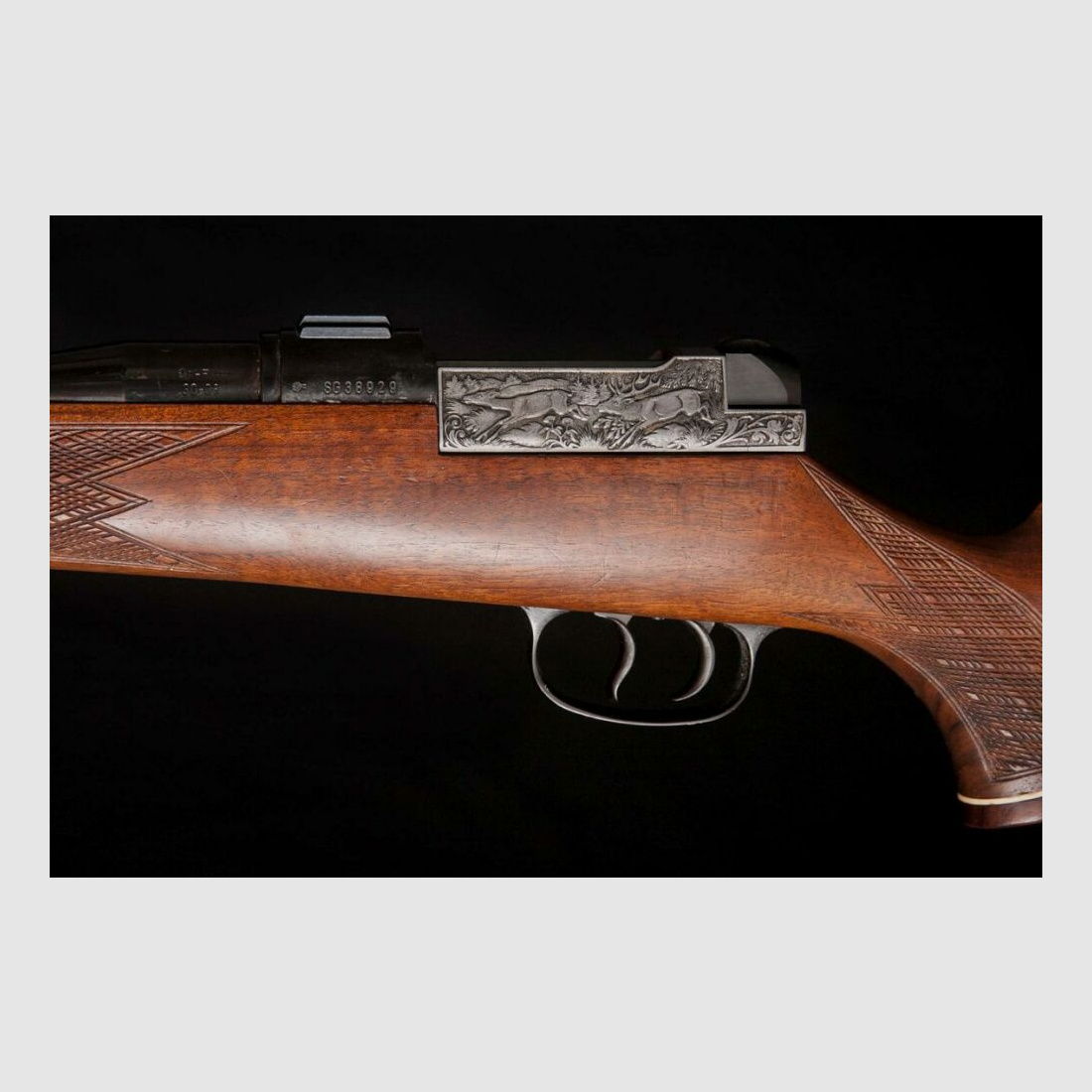 Mauser 66 S Zamek teleskopowy Luksusowy Dyplomata Grawerunek reliefowy