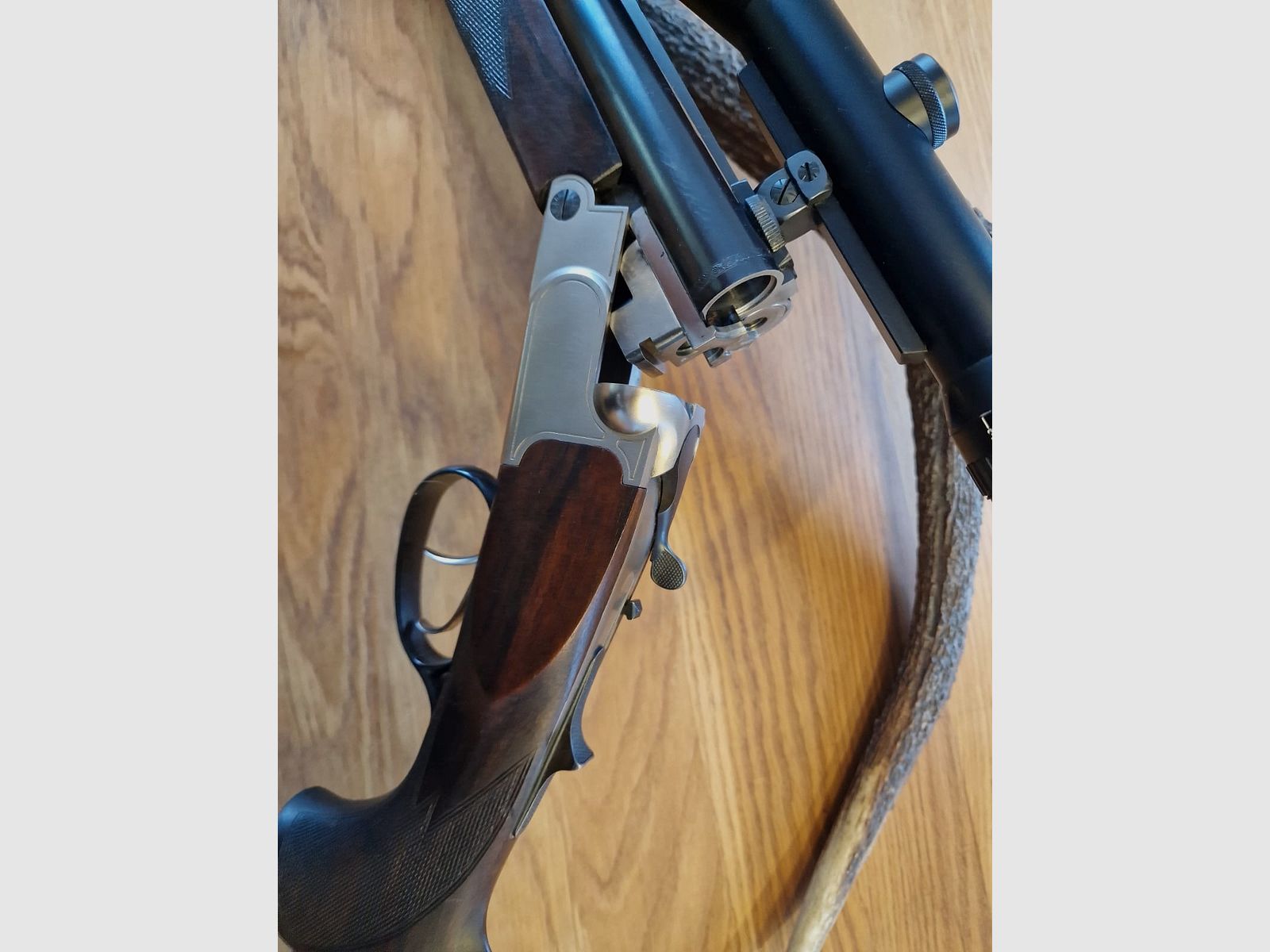 Krieghoff Plus Drilling mit EL 7x57R 12/70 22. Hornet