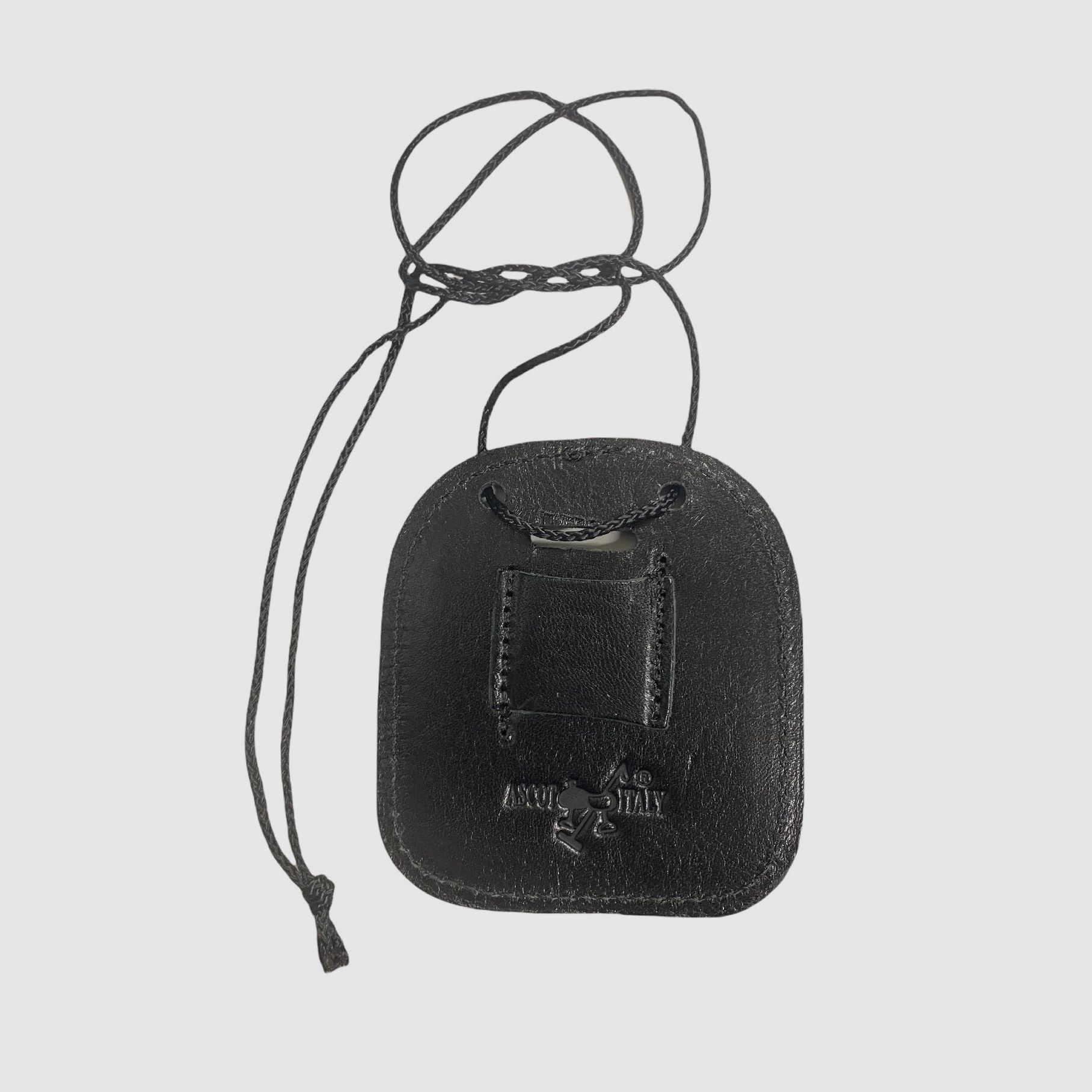 ASCOT ITALY GURTASCHE AUS SCHWARZEM LEDER, Bild 1 von 2