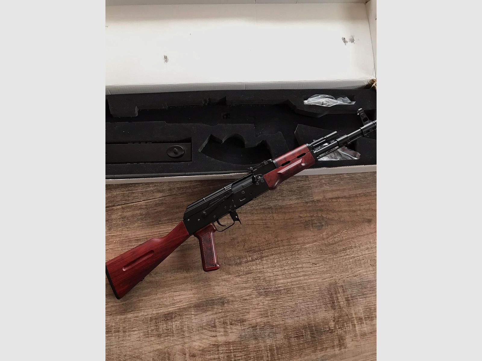 Alloy Army AK74/AKM miniature model scale 1/2.05 metal fully disassemblable, shell ejection