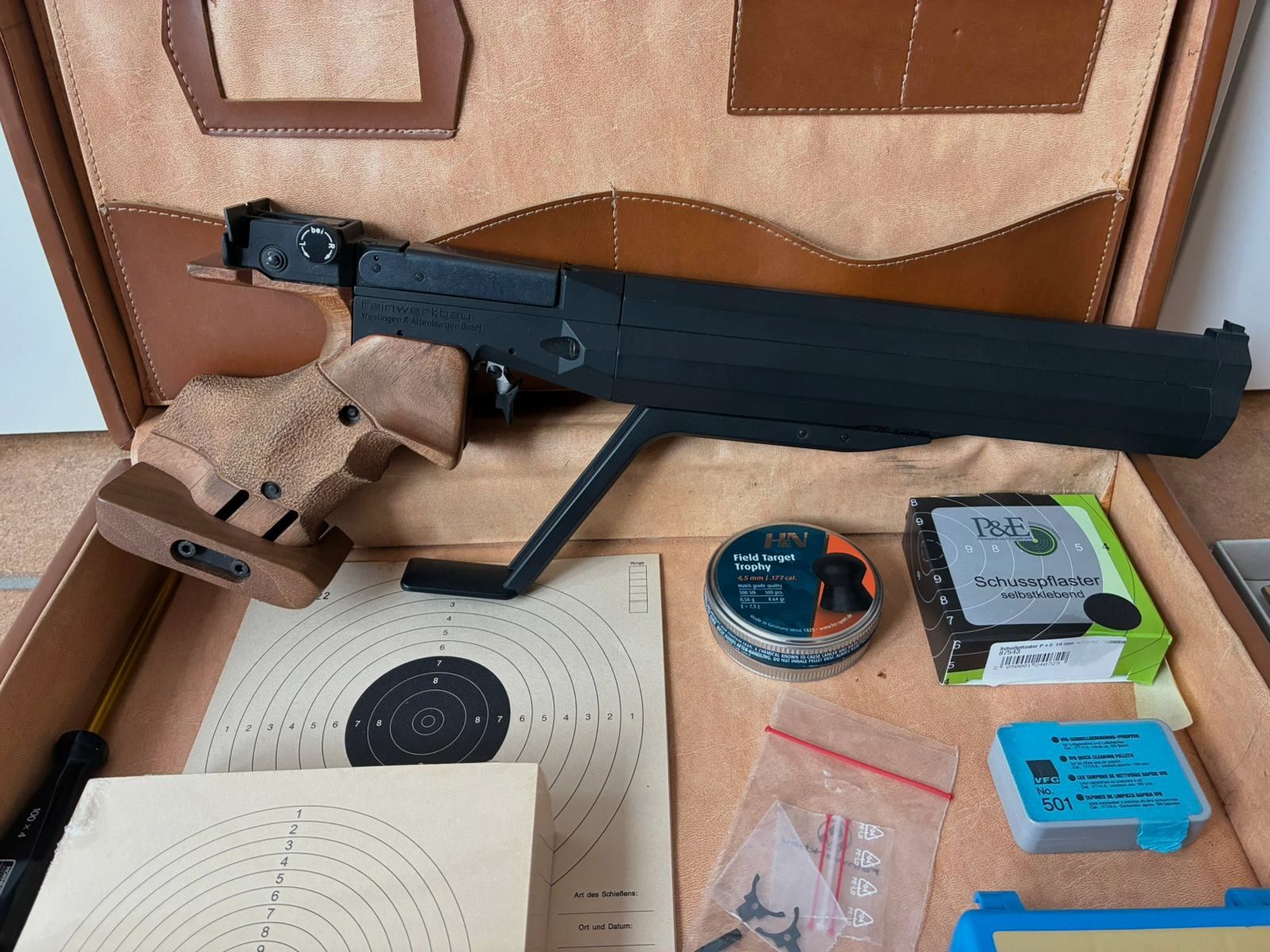 Feinwerkbau Mod.100 pistola de aire set completo