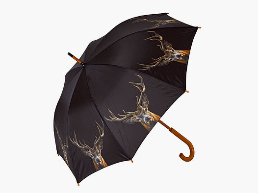 Parapluie à manche motif cerf