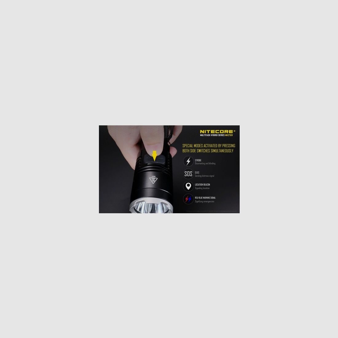 Zaklamp Nitecore MH27UV 1000 lumen, afbeelding 18 van 27
