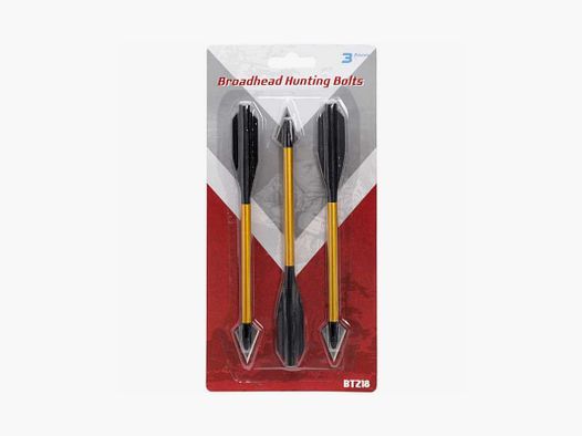 MAN KUNG Broadhead Armbust Jagdpfeile 3-er Pack