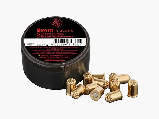 Geco knalpatronen - 9mm R knalpatronen 50 stuks