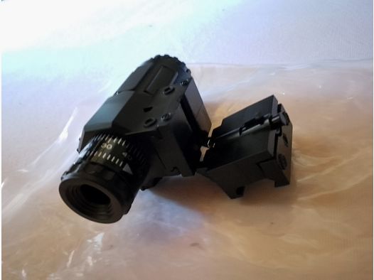  opvouwbare vizierversterker dummy optiek vizier versterker als nieuw Airsoft Softair geweer Paintball