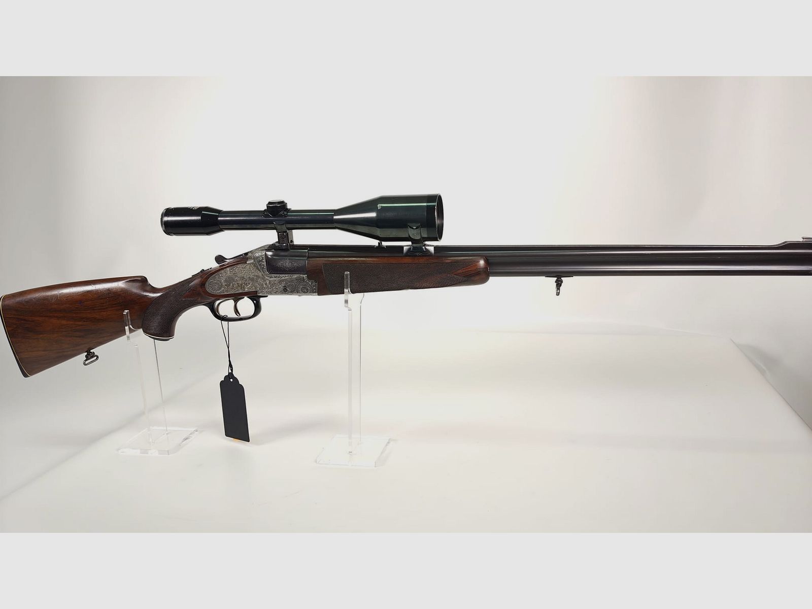 Friedrich Wilhelm Heym Mod. 22 SS side-lock double rifle 7x65R with Zeiss Diasta