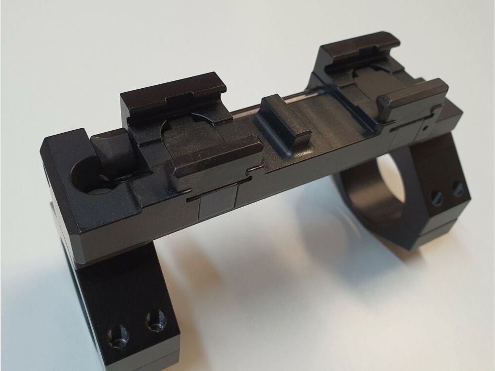 Heckler & Koch clamp / quick-release mount, Picatinny HK762A1 / HK416 / HK417 / MR308 / MR223 / D34mm H50mm