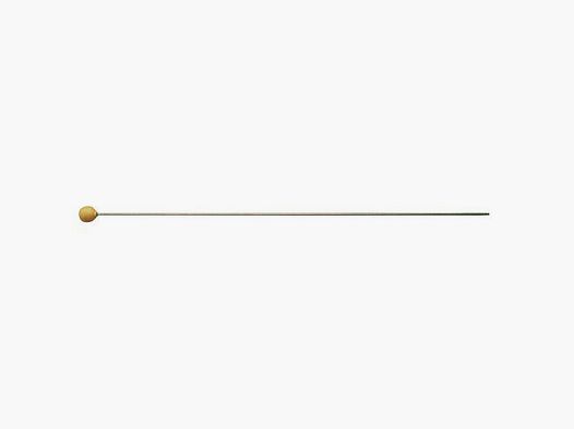 Putzstock aus Messing mit Knopf