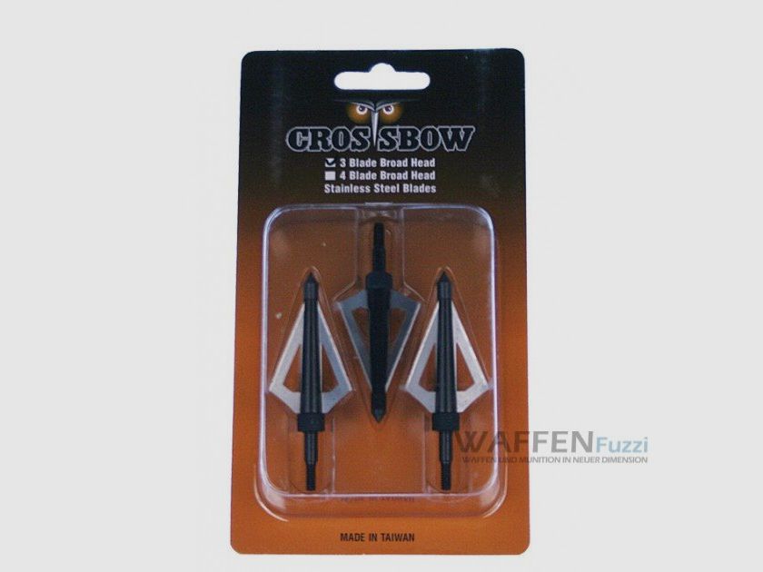 Puntas de caza 3 cuchillas 3 ud.