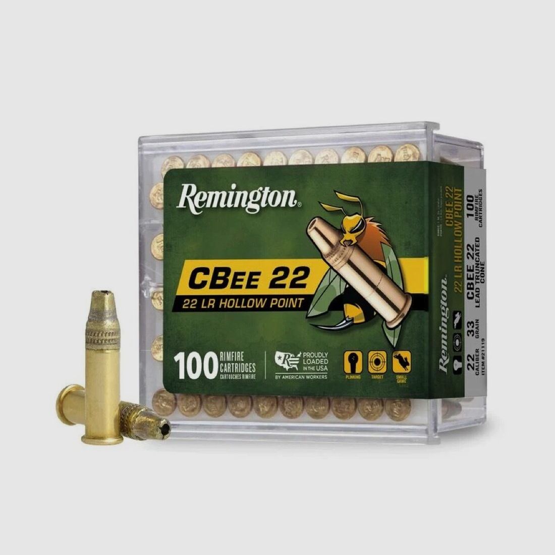 Remington C-Bee PTCHP 33grs 100St .22lr