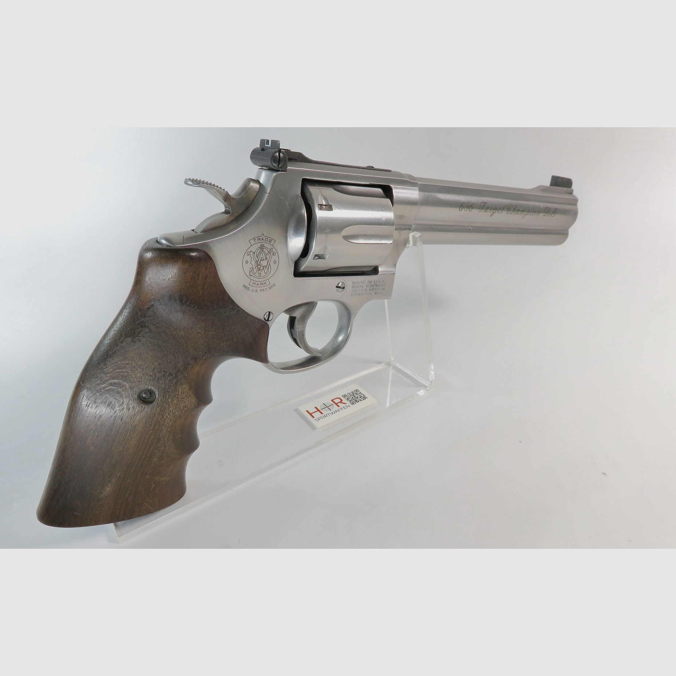 Rewolwer Smith & Wesson Mod 686-5 Target Champion DL | .357 Mag. | 6 cali | Nill-Griff | Dobrze utrzymany stan