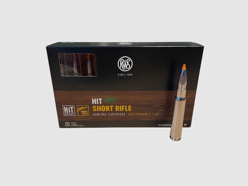 RWS 8x57 JS HIT Short Rifle 10,4 g 160 gr