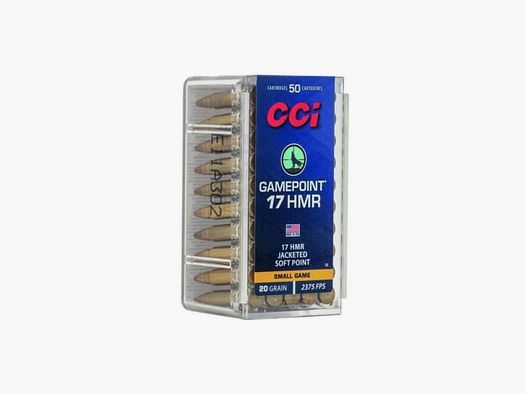 MUNITION CCI 17HMR GAMEPOINT 20G