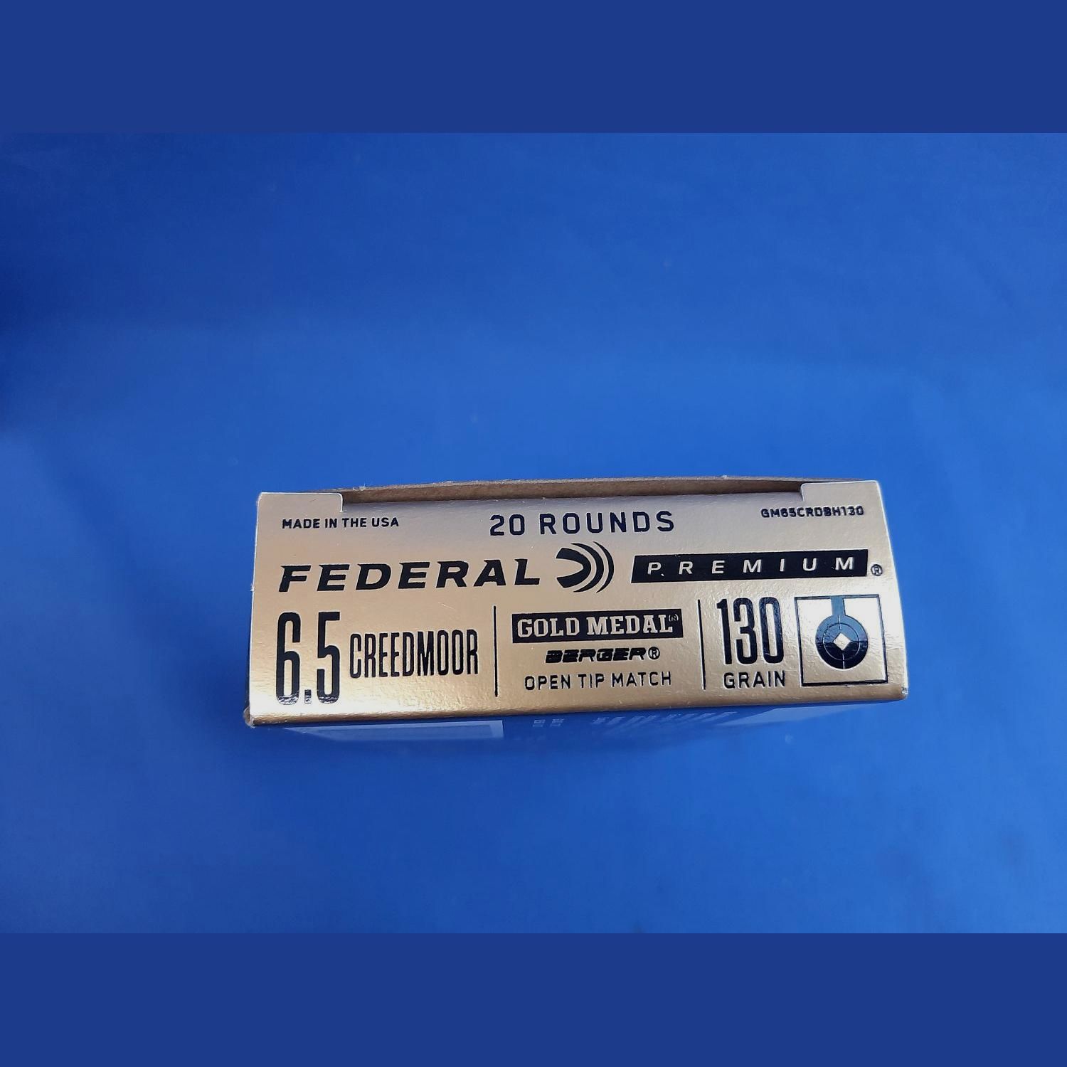 Federal Goldmedal 6,5 Creedmoore 8,4g./130grs. Berger Hybrid VLD, Bild 2 von 2