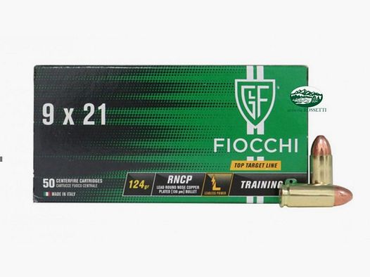 FIOCCHI munizioni cal.9x21 TOP TARGET RNCP 124 gr.