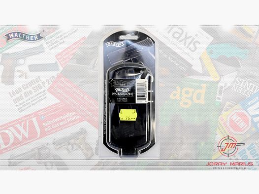 Walther PPS Magazin 9mm Para, 8-Schuss